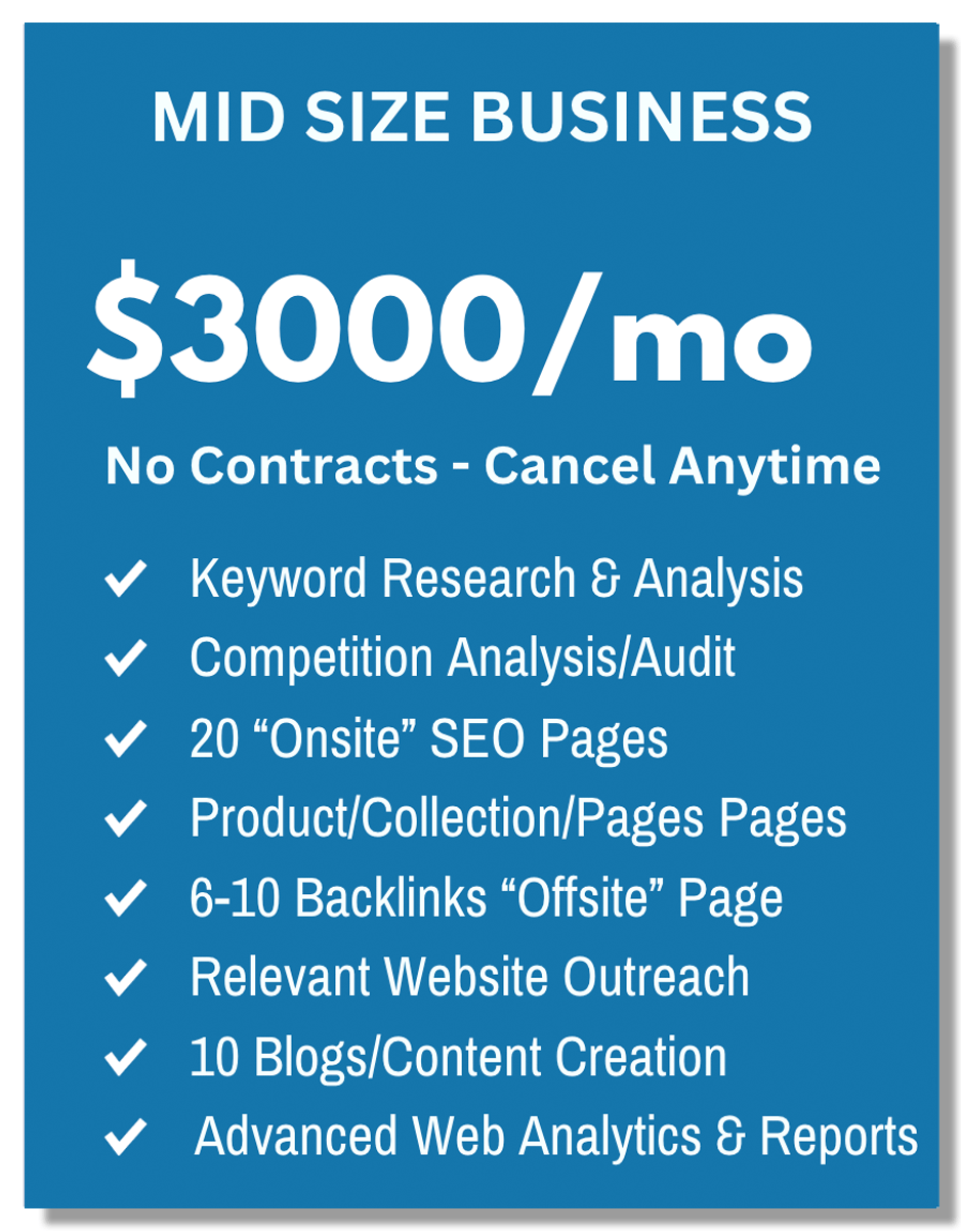 SEO - Mid Size Business Package