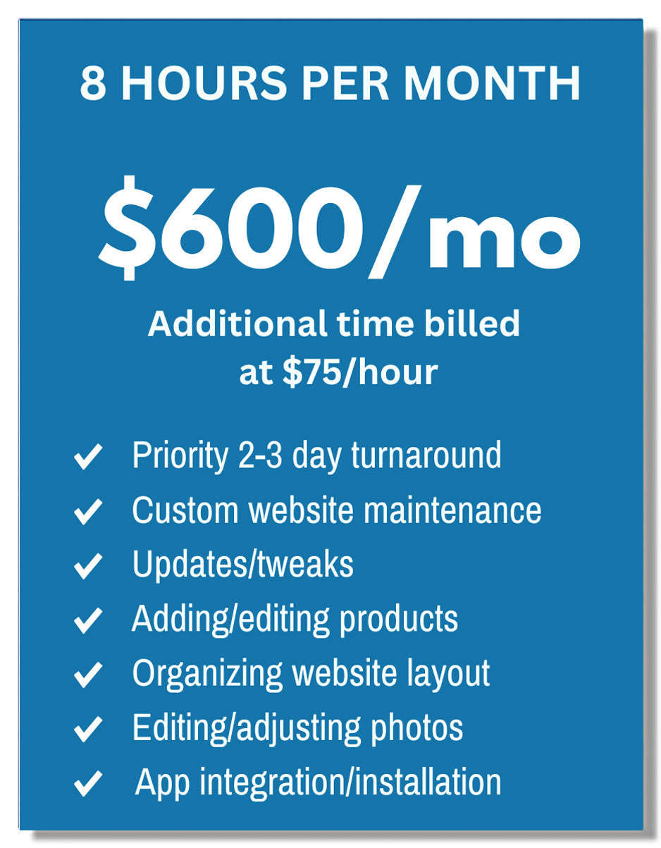 8-Hours Per Month Shopify Support Subscription